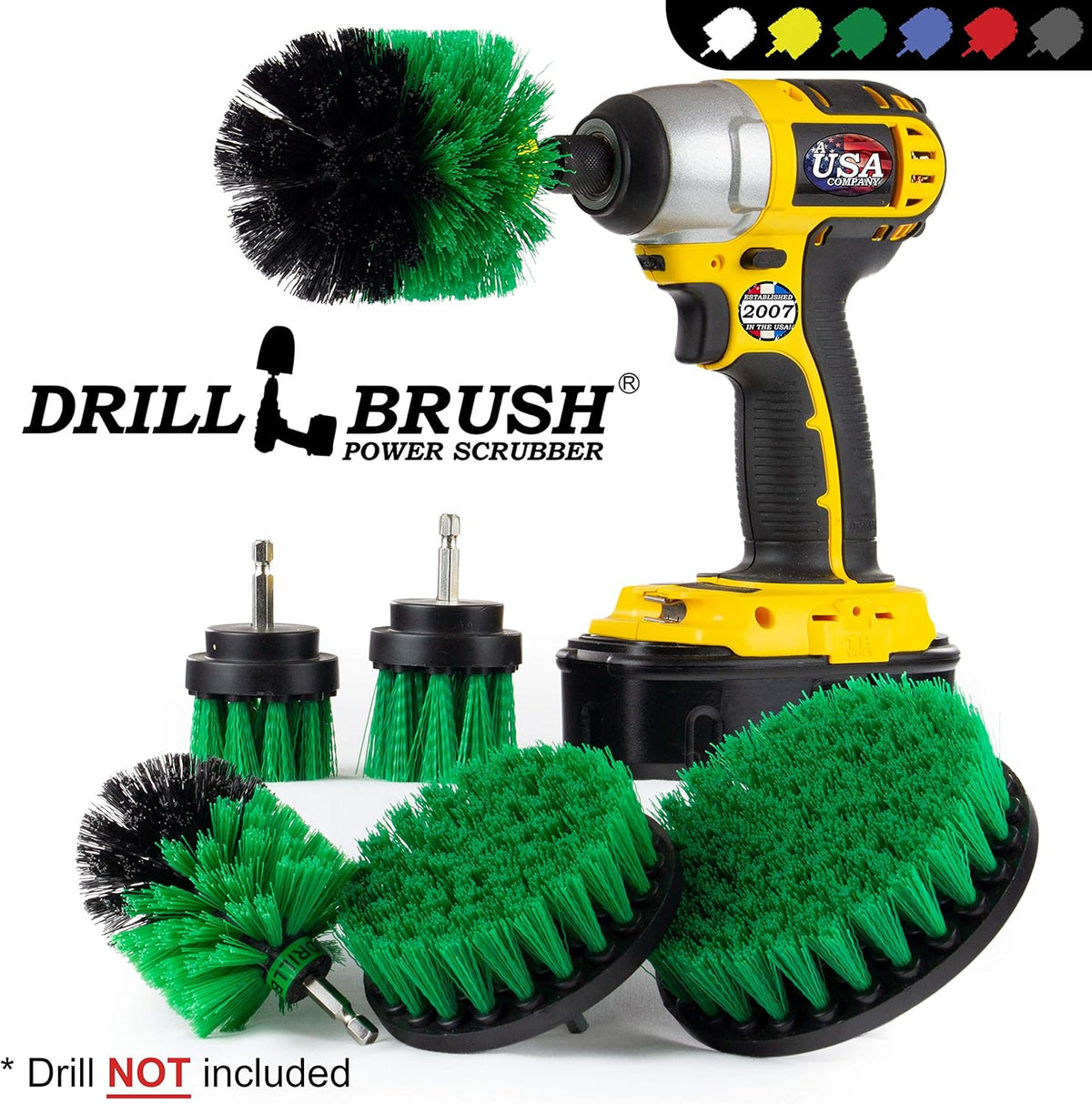 Cleaning Supplies - Kitchen Accessories - The Ultimate Kitchen Drill Brush Attachment Kit - Crock