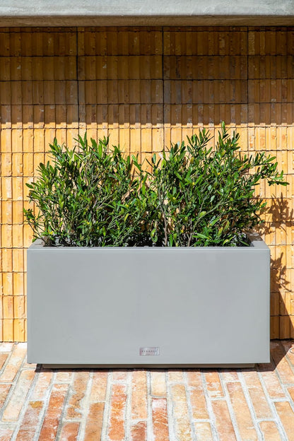 Veradek Block Series Long Box Planter - Large Rectangular Planter for Indoor or Outdoor Patio/Porch