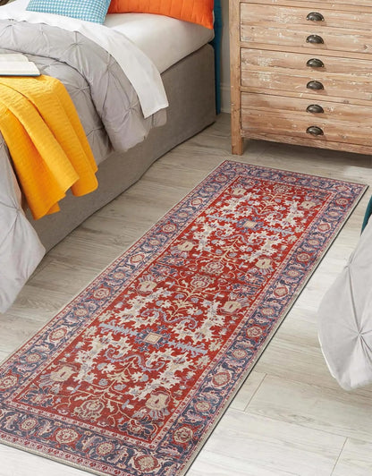 Keen Home Design 2x12 Rug - Machine Washable Runner Rug with Non-Slip Backing, Ideal for Hallway