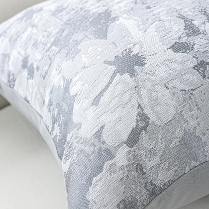 Jacquard Throw Pillow Covers 12x20 Inch Set of 2 - Vintage Floral Boho Pillow Cases with Botanical