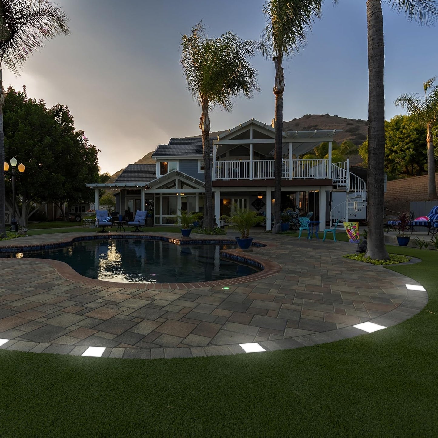 LUMENGY Paver Light 6×9 Inch, (5.82 inch X 8.85 inch) Glare-Free 5000K Brick Lighting for Paver