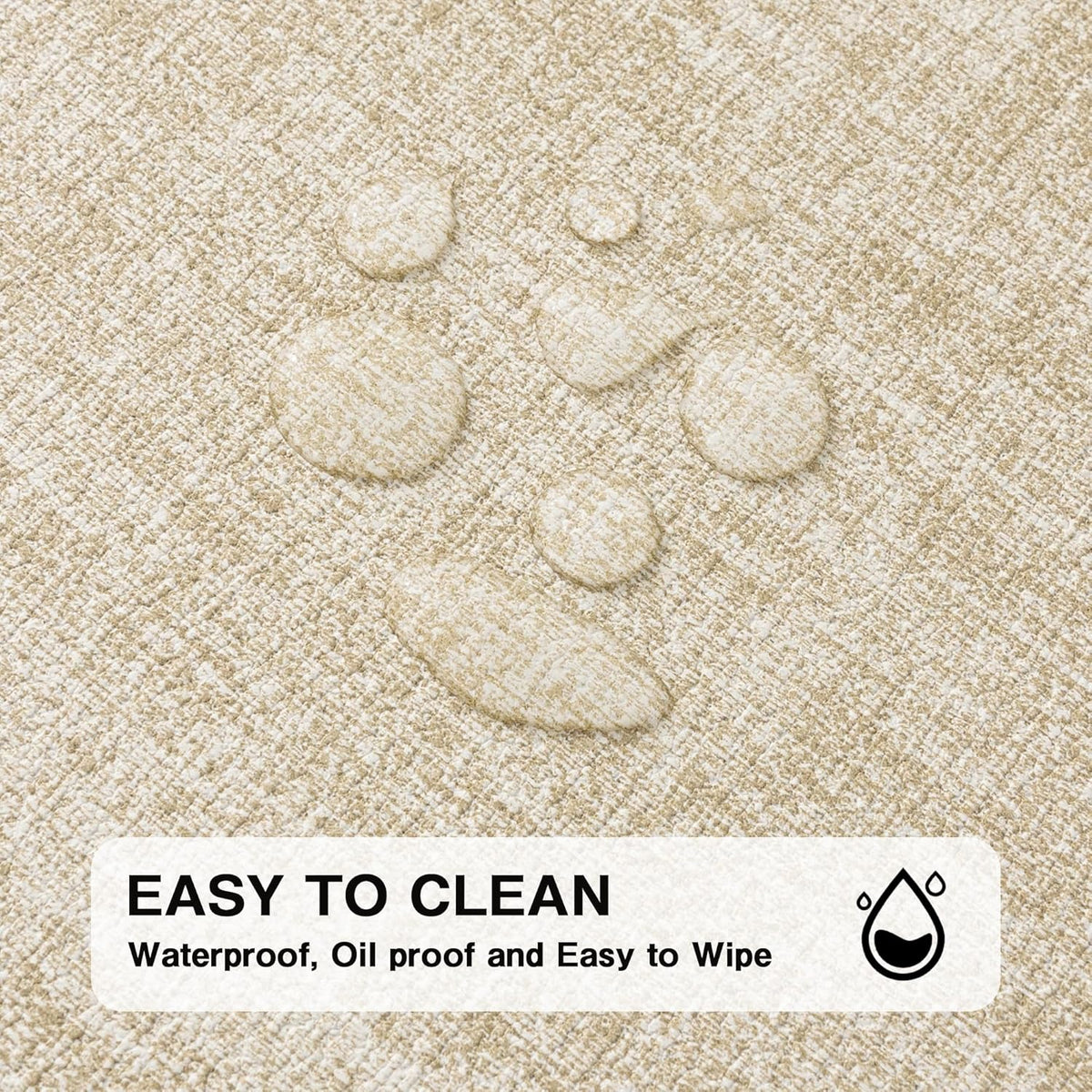 Chrysameld Vinyl Placemats Set of 4 - Faux Leather 100% Waterproof Oil-Proof Wipeable PU Place