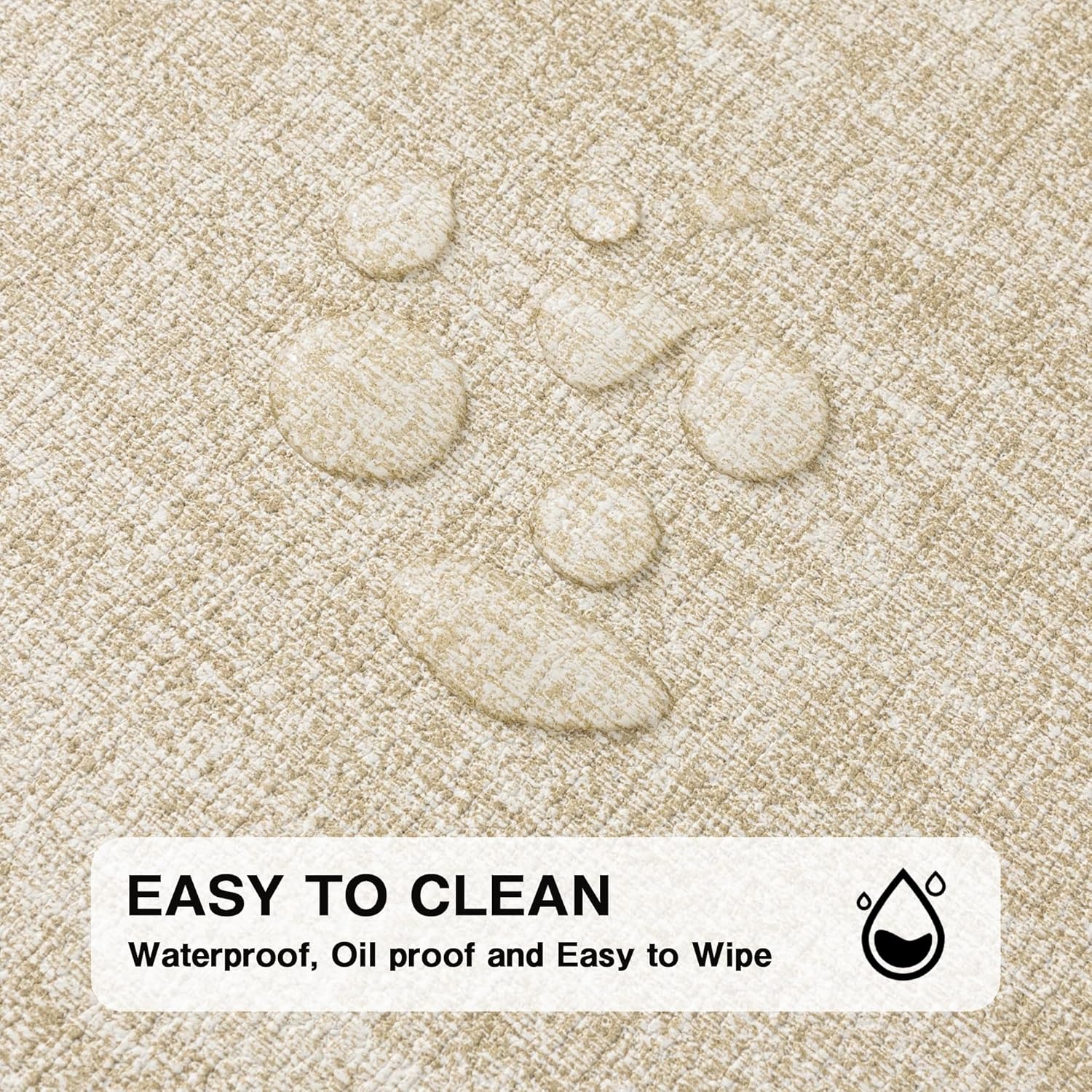 Chrysameld Vinyl Placemats Set of 4 - Faux Leather 100% Waterproof Oil-Proof Wipeable PU Place