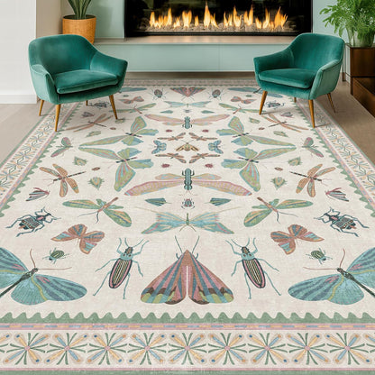 Sage Green Rugs for Bedroom Under Bed - 6x9 Area Rug for Living Room, Dining Room, Kids Playroom