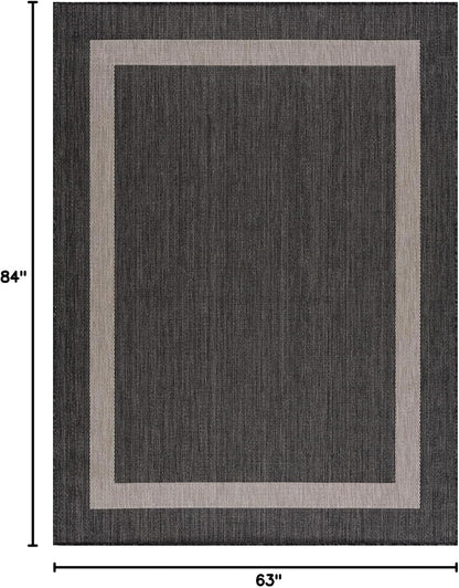 CAMILSON Outdoor Rug 6x9,Modern Outside Rugs for Patios Porches Waterproof Durable Washable