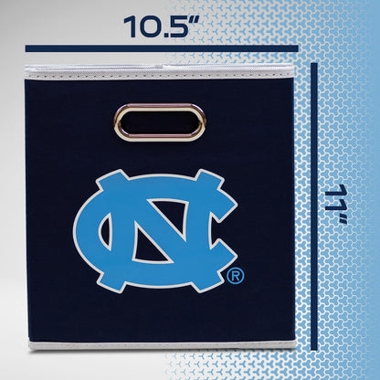 Franklin Sports NCAA Storage Bin - Cube Organizer - UNC