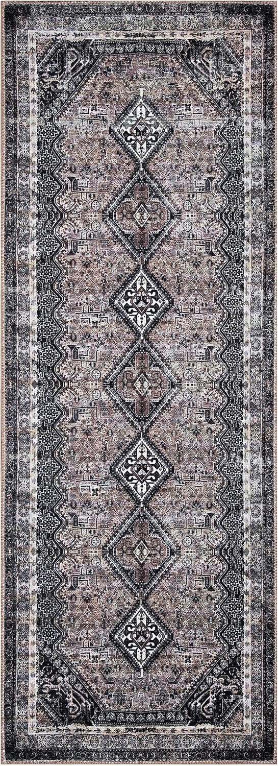 Keen Home Design 2x12 Rug - Machine Washable Runner Rug with Non-Slip Backing, Ideal for Hallway