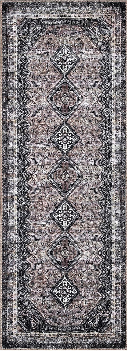 Keen Home Design 2x12 Rug - Machine Washable Runner Rug with Non-Slip Backing, Ideal for Hallway