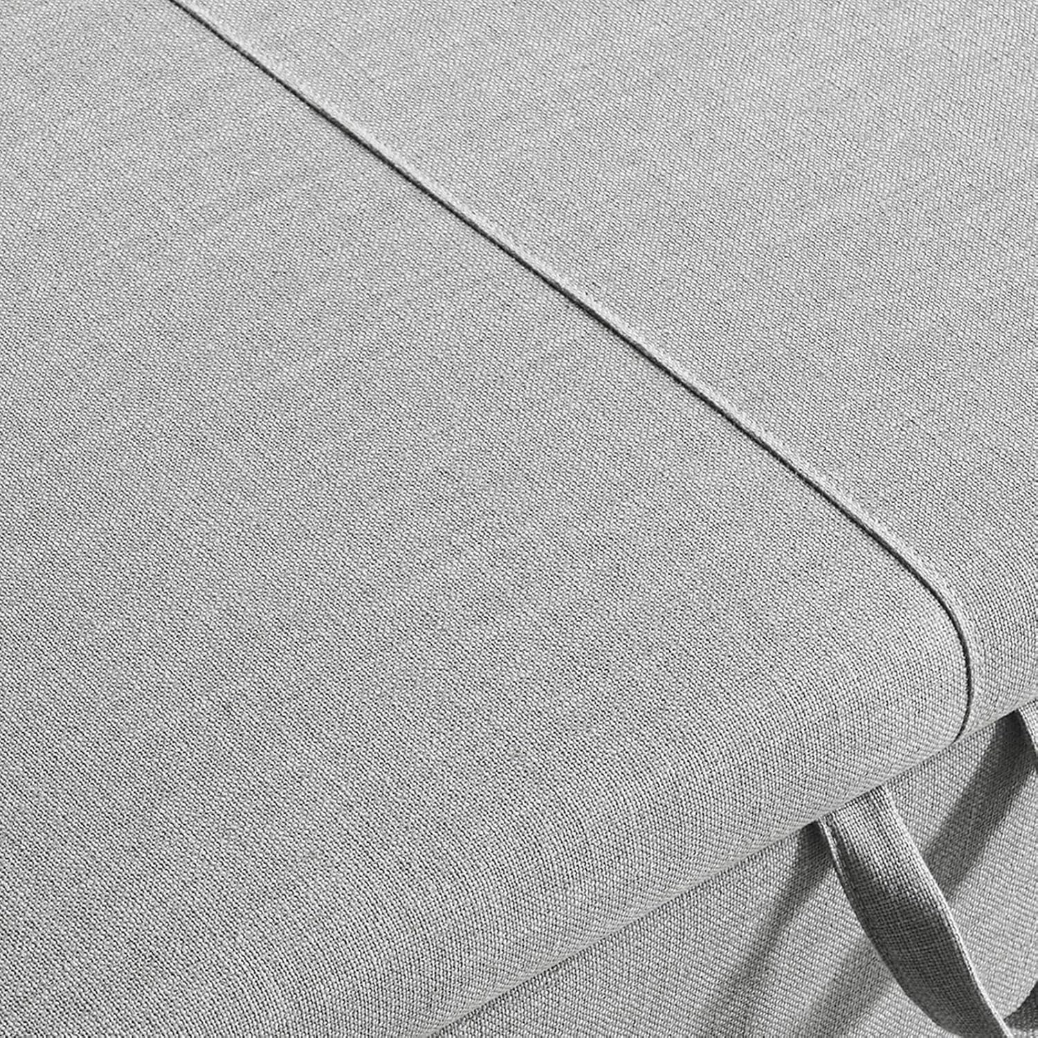 Furniliving 51.75" Storage Ottoman Bench for Living Room, Modern Bedroom Bench with Rolled Arm