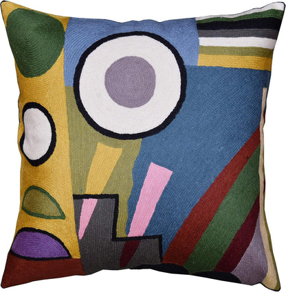 Kandinsky Modern Pillow Cover - Soul II | Mid Century Chair Cushions | Abstract Throw Pillows |