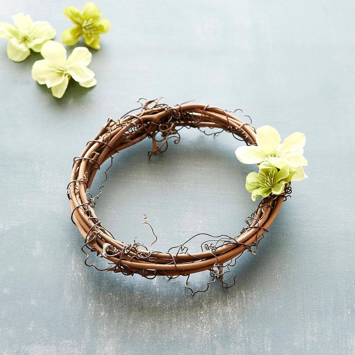 6" Natural Grapevine Wreath by Ashland - Ready-to-Decorate Rustic Home Decor for Weddings