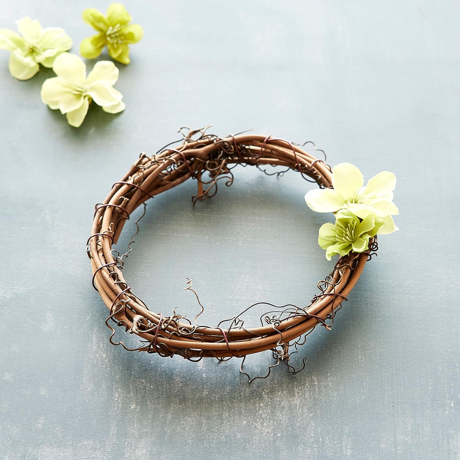 6" Natural Grapevine Wreath by Ashland - Ready-to-Decorate Rustic Home Decor for Weddings