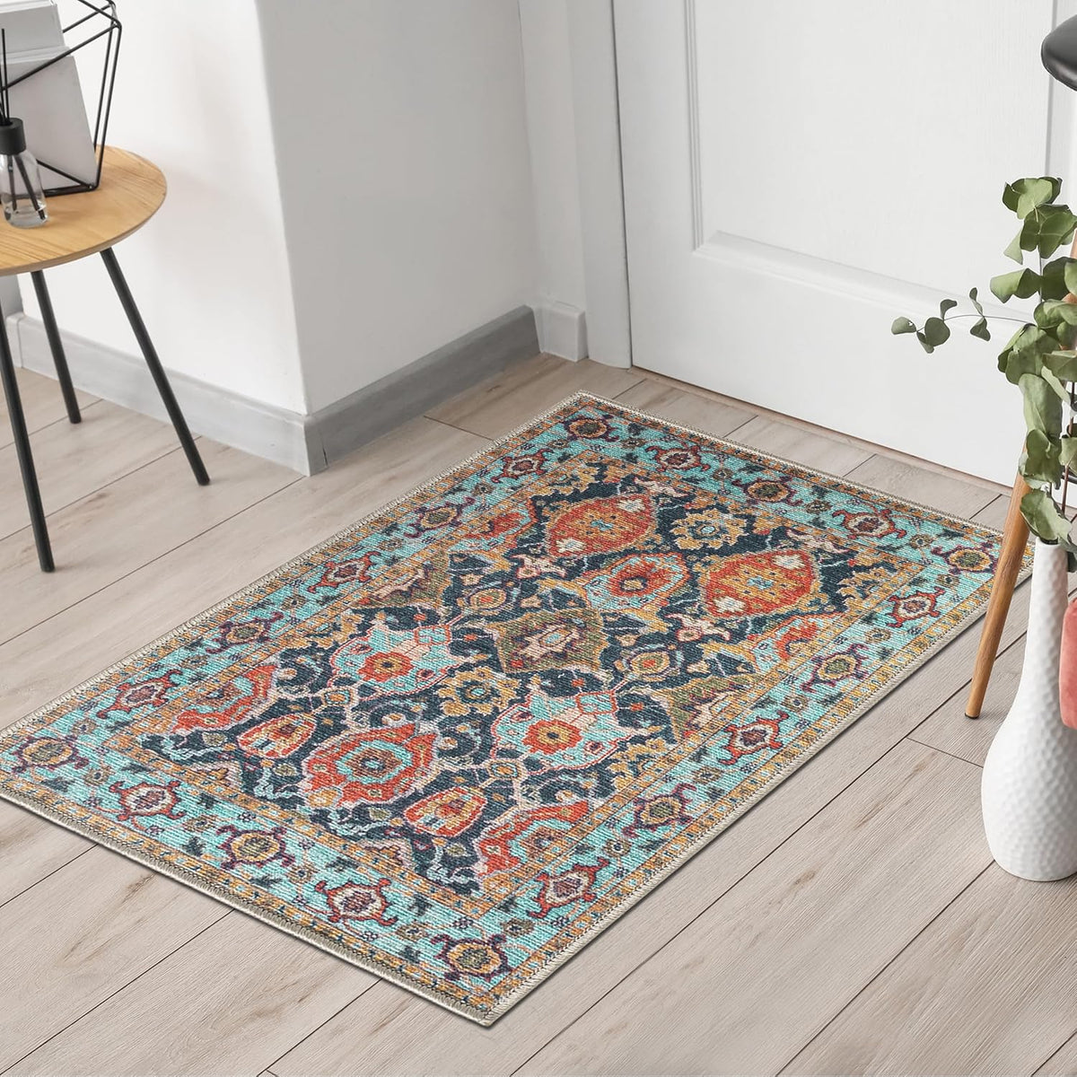 Keen Home Design 2x3 Rug - Machine Washable Entry Rug with Non-Slip Backing, Ideal for Enteryway