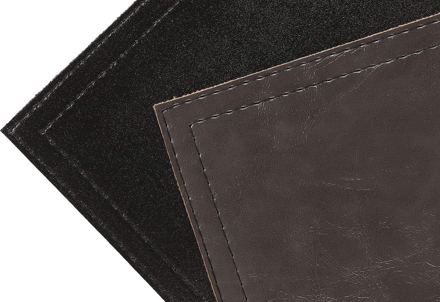 Waterproof PU Placemats, Faux Leather Dinging Table Mat, Set of 4, Easy to Wipe Off Scrub Vinyl