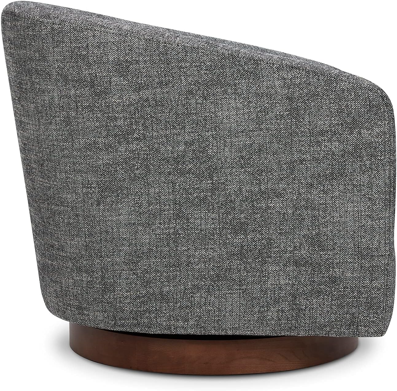 CHITA Swivel Accent Chair, FSC Certified Upholstered Fabric Barrel Chair for Living Room, Fully