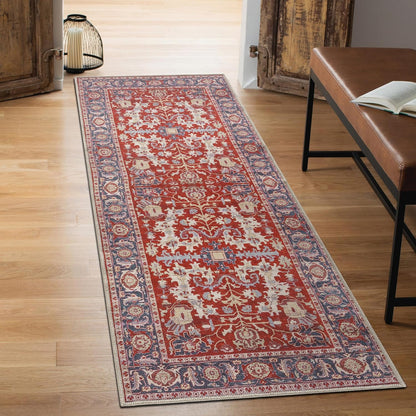 Keen Home Design 2x12 Rug - Machine Washable Runner Rug with Non-Slip Backing, Ideal for Hallway