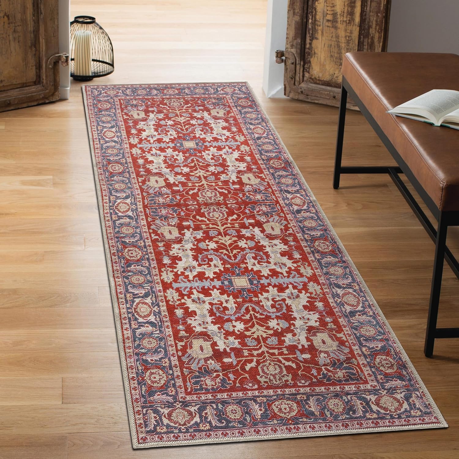 Keen Home Design 2x7 Rug - Machine Washable Runner Rug with Non-Slip Backing, Ideal for Hallway