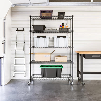 Seville Classics UltraDurable Heavy Duty NSF Solid Steel Wire Rack Storage Unit, Organizer for