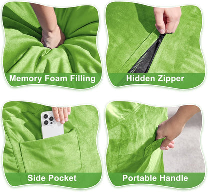 Hobestluk 3FT Bean Bag Chair Giant Bean Bag Chairs for Adults Large Bean Chairs with Removable