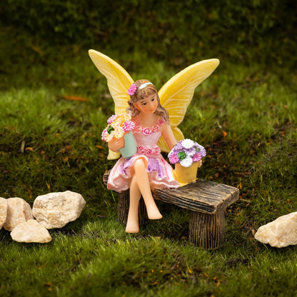 PRETMANNS Fairy Garden Fairy – Adorable Accessory for Indoor or Outdoor Miniature Garden – Small