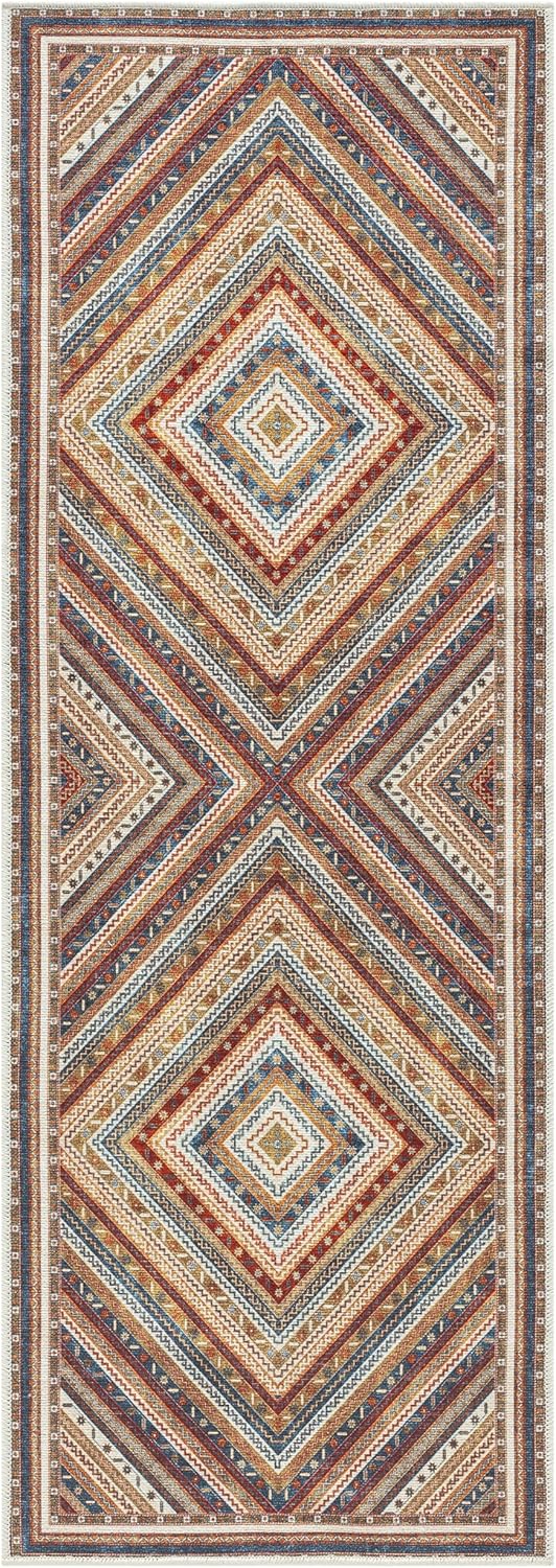 Keen Home Design 2x12 Rug - Machine Washable Runner Rug with Non-Slip Backing, Ideal for Hallway