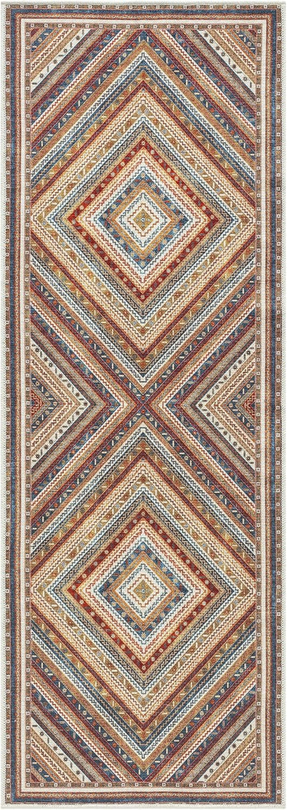 Keen Home Design 2x7 Rug - Machine Washable Runner Rug with Non-Slip Backing, Ideal for Hallway