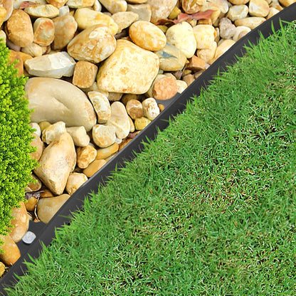 Gardzen 1.5" x 80' Landscape Edging Kit, Garden Edging Coil Comes with 100 Pcs Spikes, No Dig Lawn
