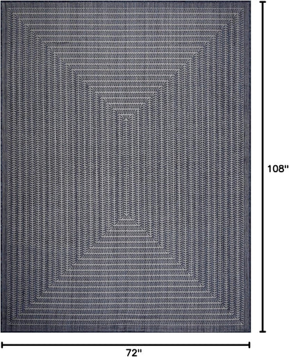 Adiva Rugs Outdoor Indoor Area Rug, Weather Resistant, Easy to Clean, Stain Resistant Floor Mat for
