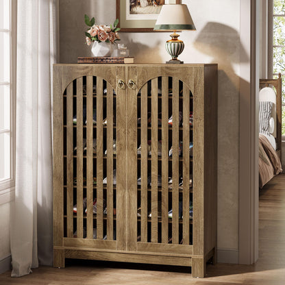 Tribesigns Shoe Storage Cabinet with Doors, 6-Tier Shoe Storage Organizer