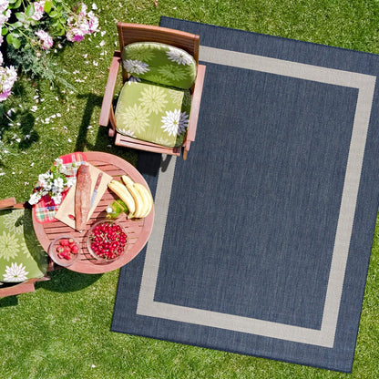 CAMILSON Outdoor Rug 10x14, Large Modern Outside Rugs for Patios Porches Waterproof Durable