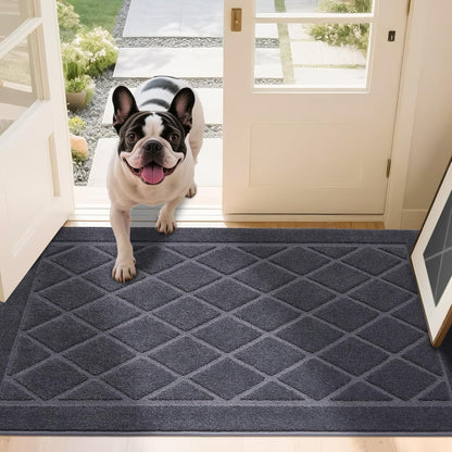 JSEI Dirt Trapper Door Mat 36"x60", Non-Slip Washable Entryway Mats, Dog Door Mat, Stain Resistant