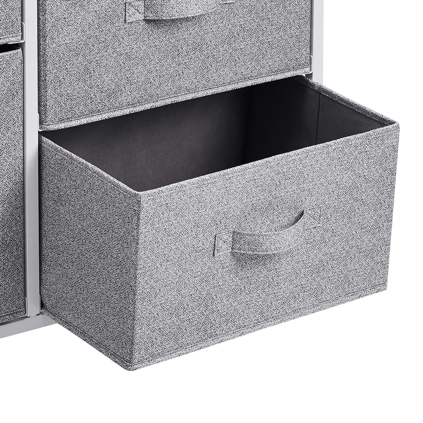 Amazon Basics Bedroom Closet Organizer with 5-Fabric Storage Drawers for Clothes Storage, White