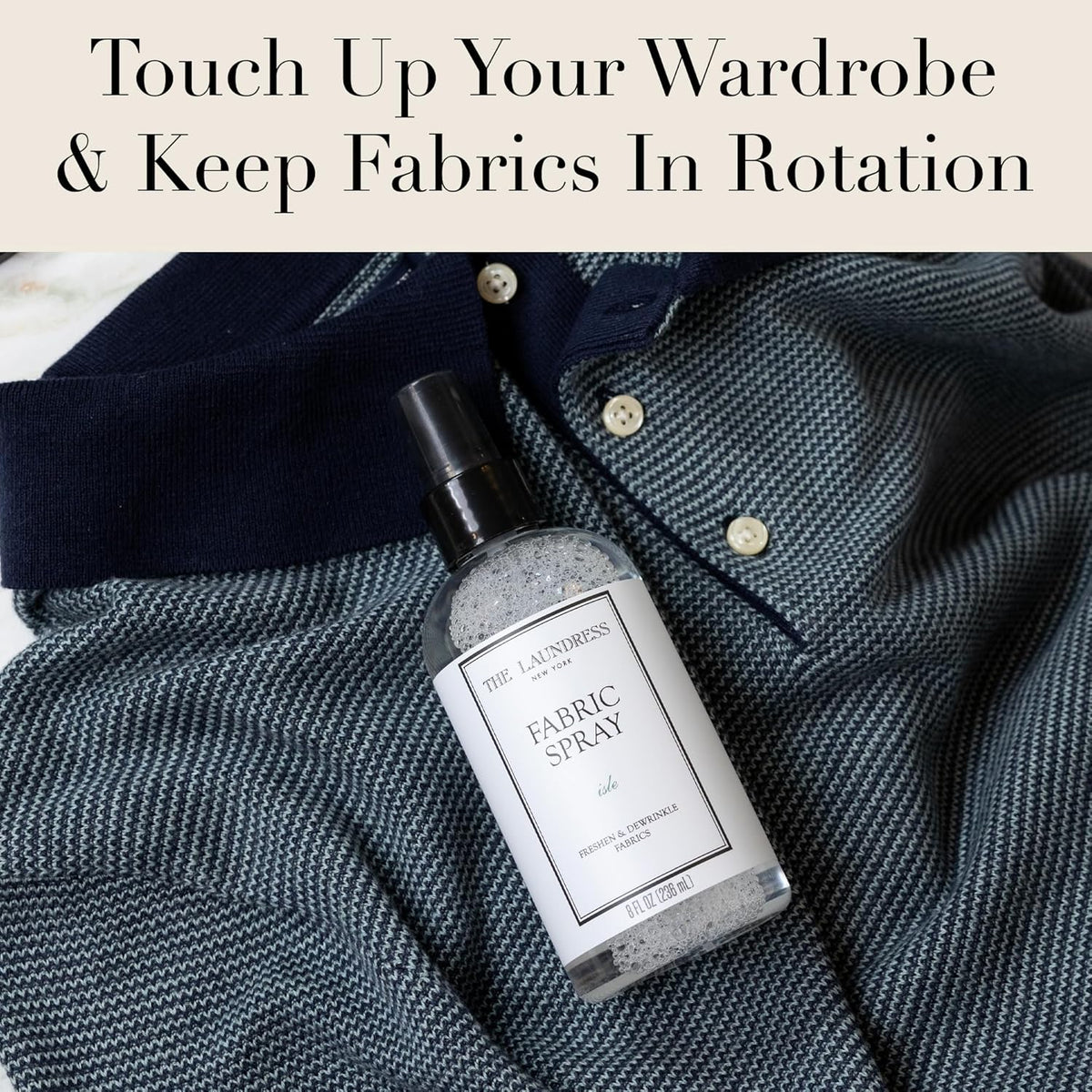The Laundress Isle Fabric Spray, Wrinkle Release and Linen Spray, Upholstery Fabric Refresher