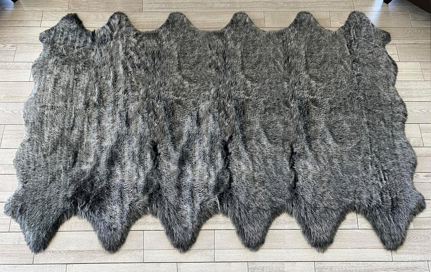 LAMBZY Faux Sheepskin Super Soft Hypoallergenic Free Shape Silky Shag Rug, Luxury Shaggy Plush