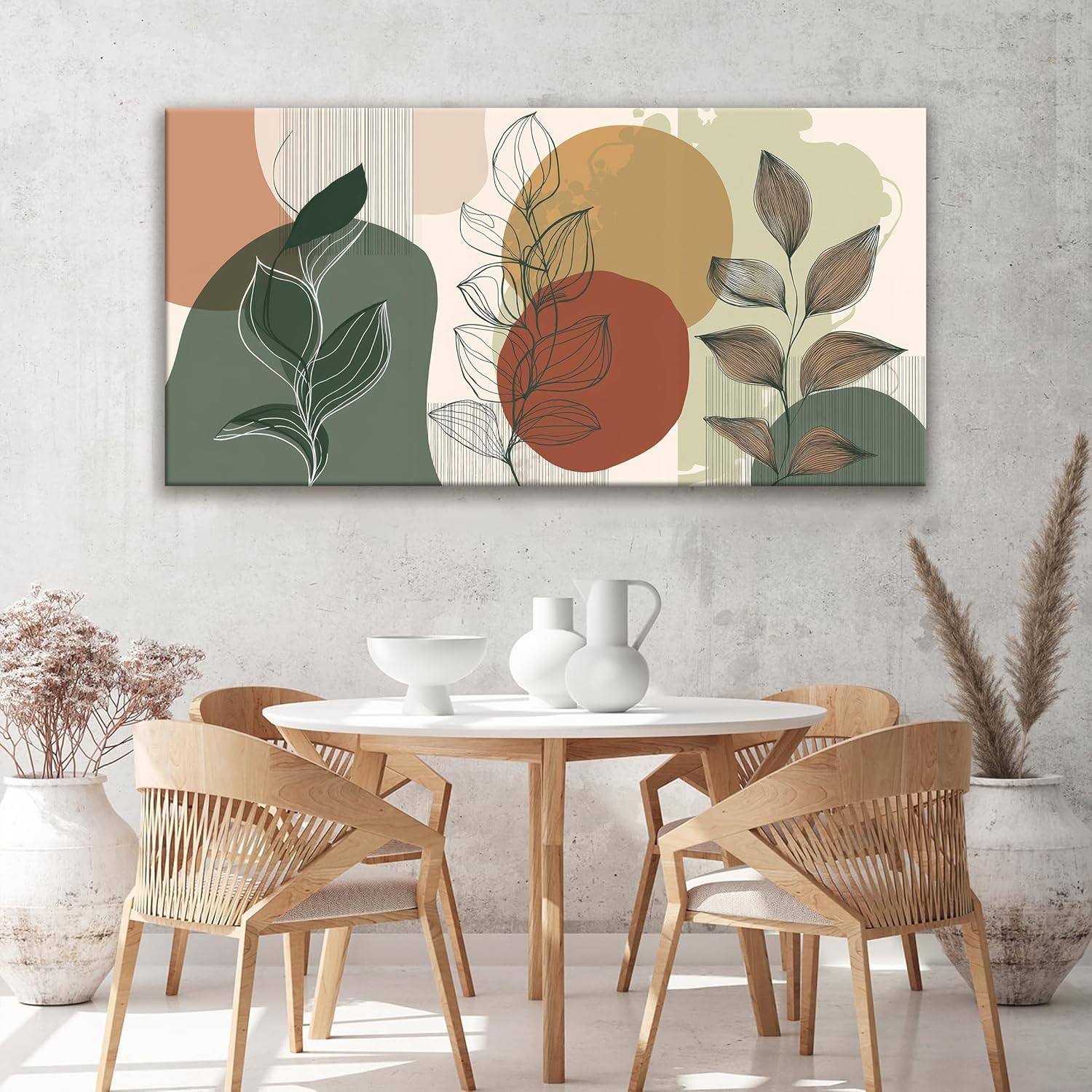 Tsomzxng Canvas Art Wall Decor Abstract Boho Wall Art For Living Room Modern Century Canvas Prints