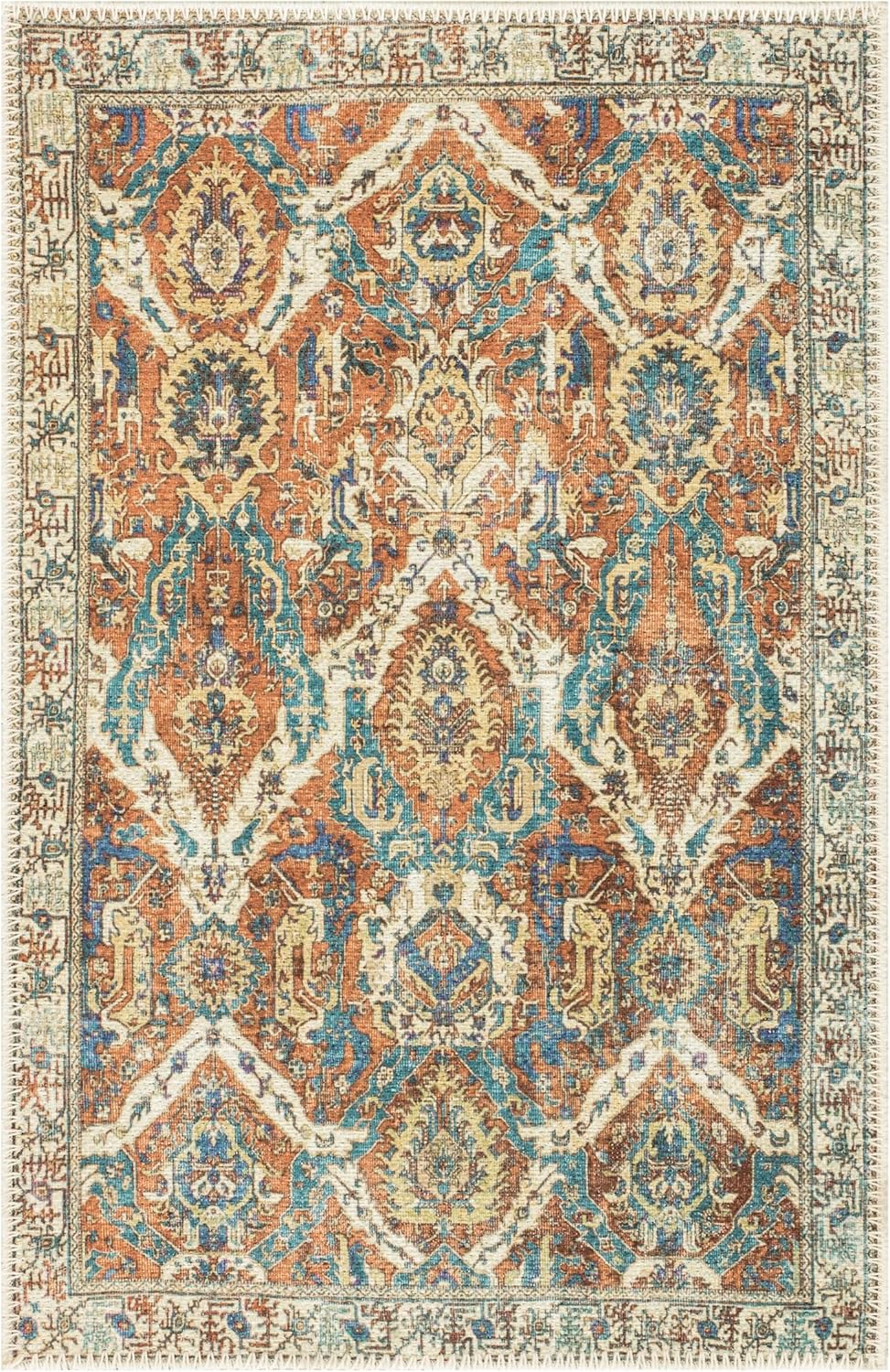 Keen Home Design 2x3 Rug - Machine Washable Entry Rug with Non-Slip Backing, Ideal for Enteryway