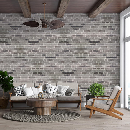 IZODEKOR 3D Wall Panels Brick Effect - Cladding, Stone Look, Styrofoam Facing for Living Room