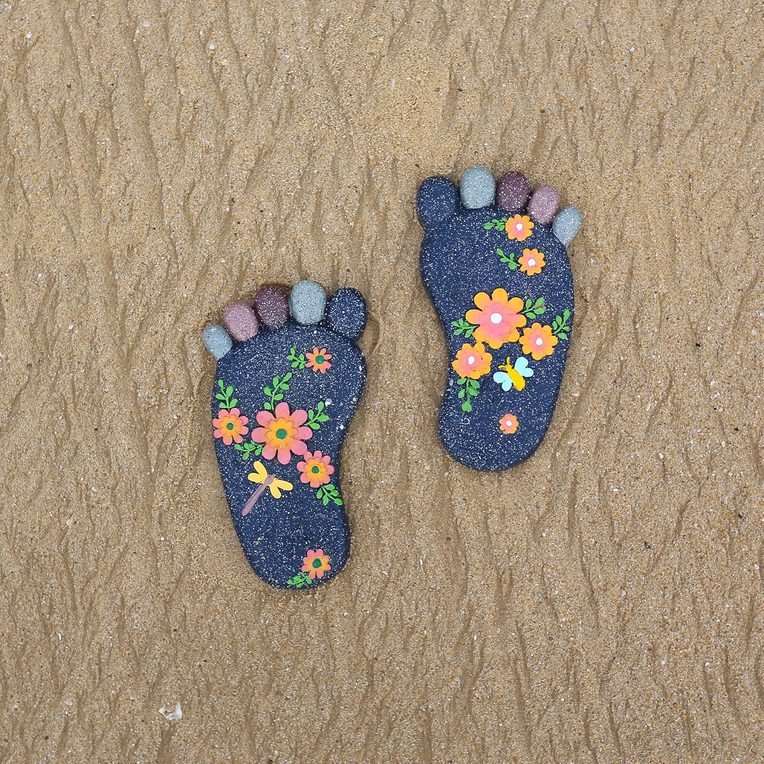 Stepping Stones Garden Decorative Stones for Patio, Deck, Garden or Sidewalk Home Decor Footprint