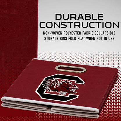 Franklin Sports NCAA Storage Bin - Cube Organizer - South Carolina