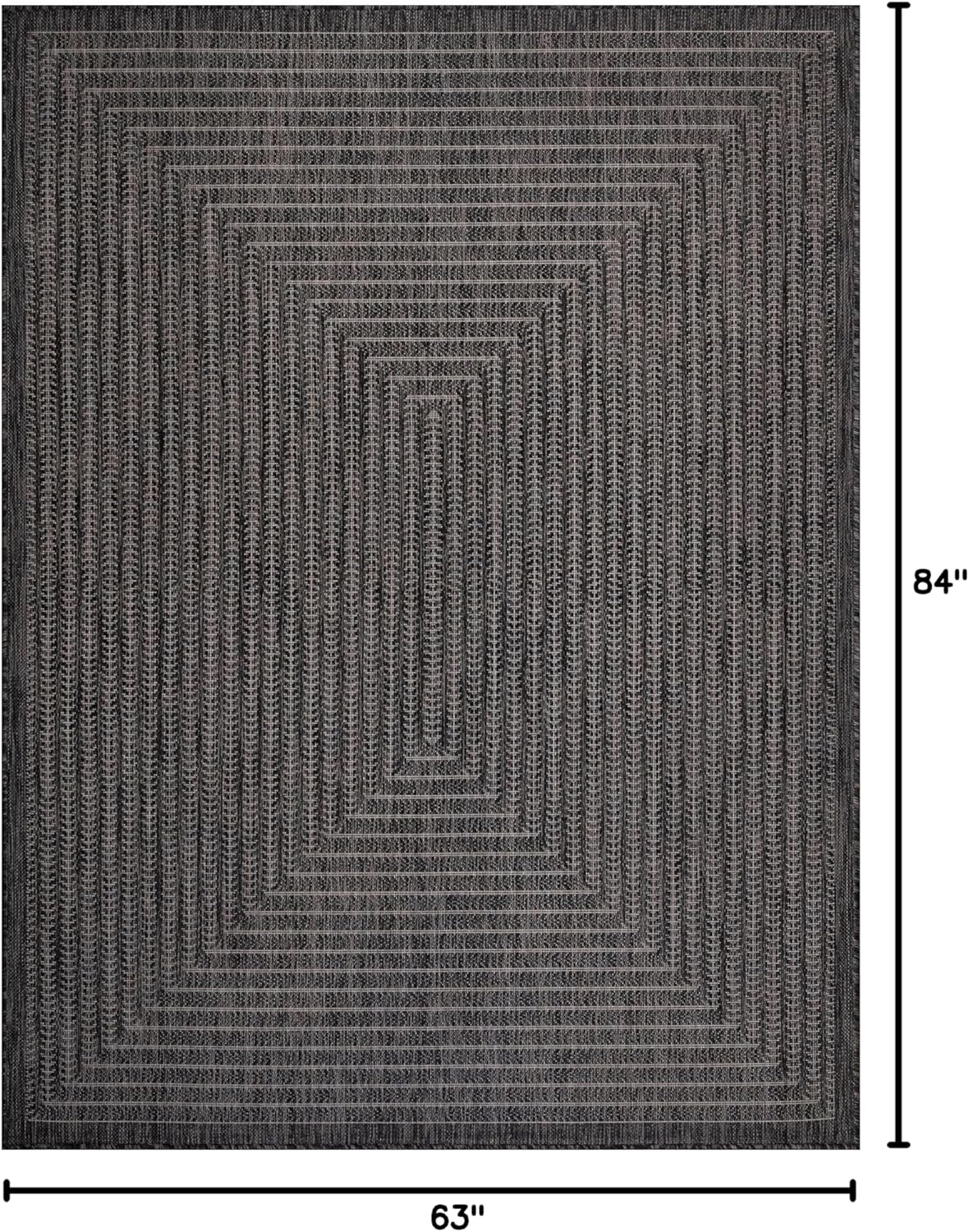Adiva Rugs Outdoor Indoor Area Rug, Weather Resistant, Easy to Clean, Stain Resistant Floor Mat for