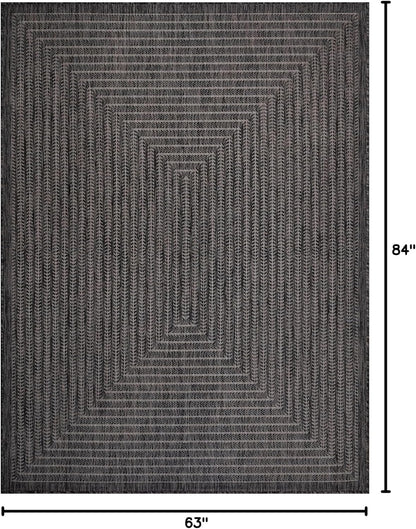 Adiva Rugs Outdoor Indoor Area Rug, Weather Resistant, Easy to Clean, Stain Resistant Floor Mat for