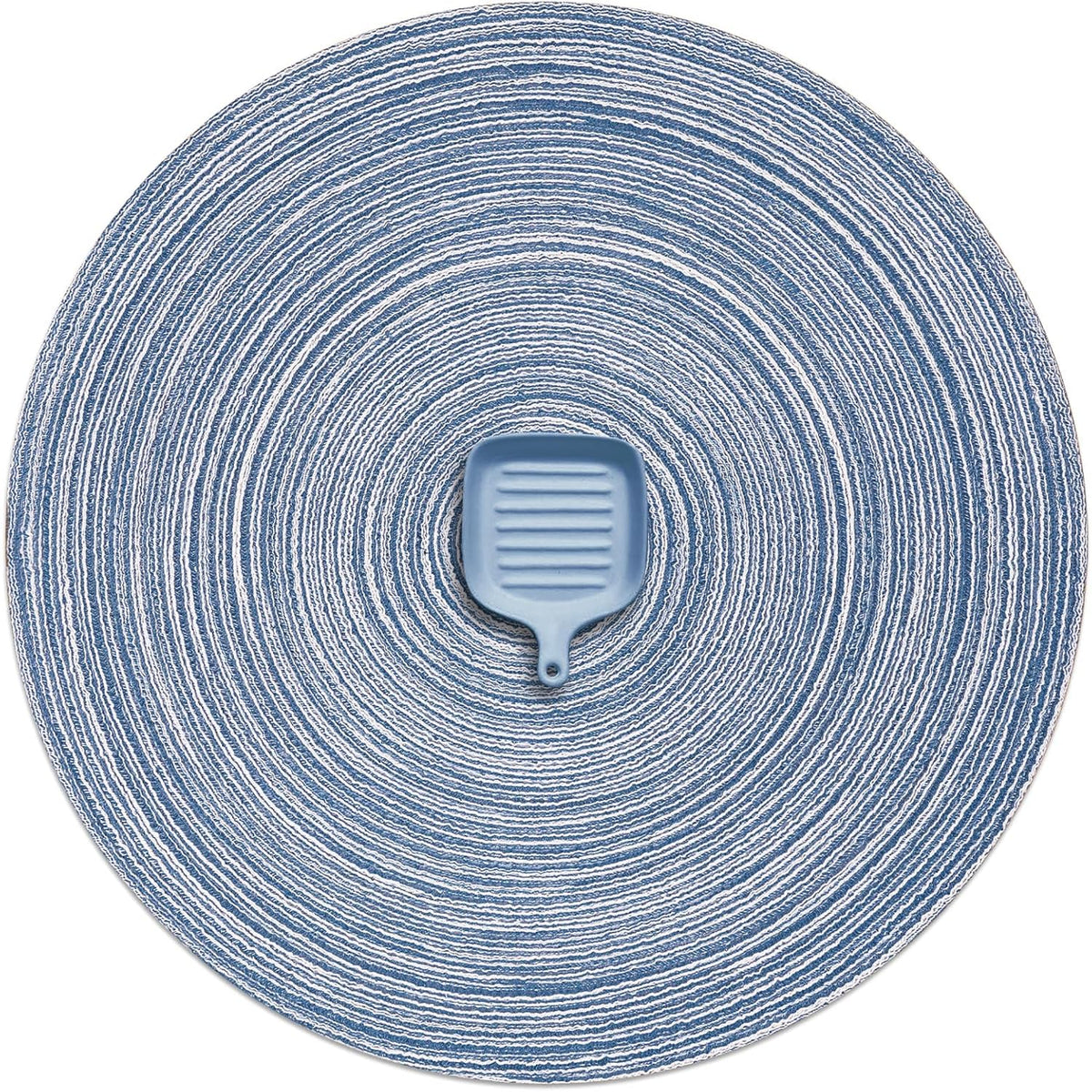 AHHFSMEI Round Braided Placemats Set of 6 Round Table Mats for Dining Tables Natural Woven Heat