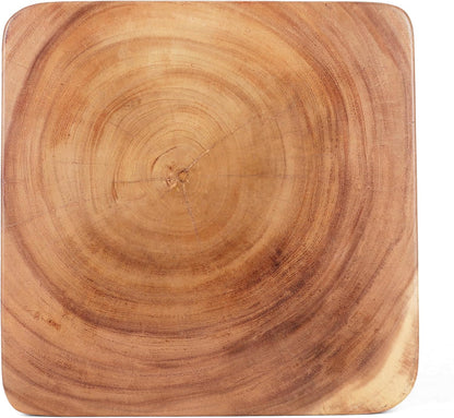 Rutledge & King Wooden End Table - Unique Wooden Side Table - Mid Century Side Table - Saur Wood