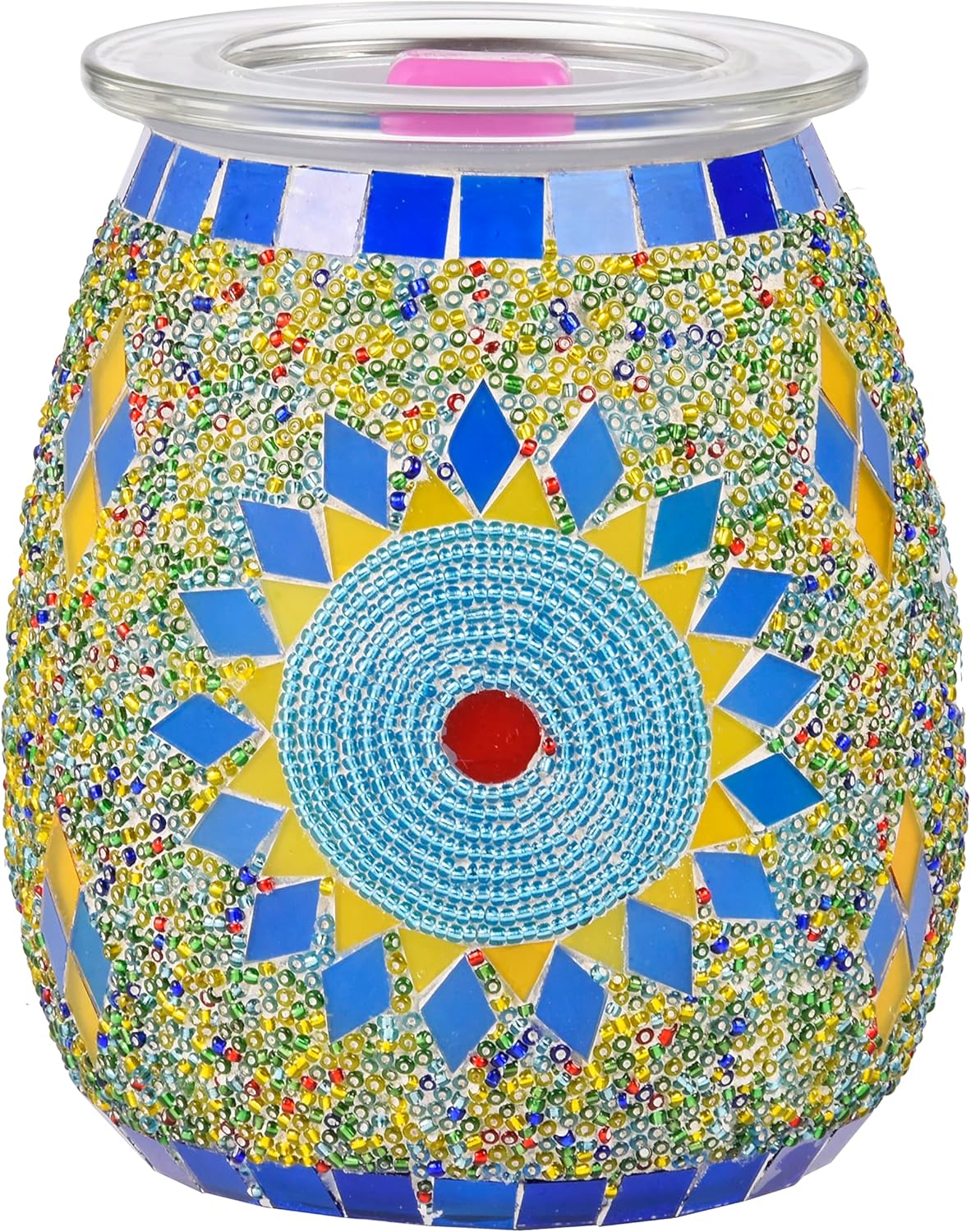 Dicimi Electric Wax Melter, Mosaic Stove Burner, Glass Essential Oil Stove Wax Tart Burner