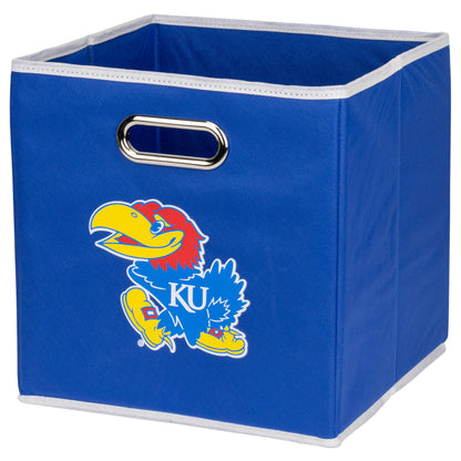 Franklin Sports NCAA Storage Bin - Cube Organizer - Kansas