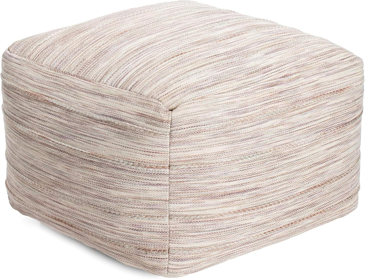 Anji Mountain 22"x22"x16" Handmade & Handcrafted Ottoman Pouf Comfortable Pouf Ottoman Foot Rest &