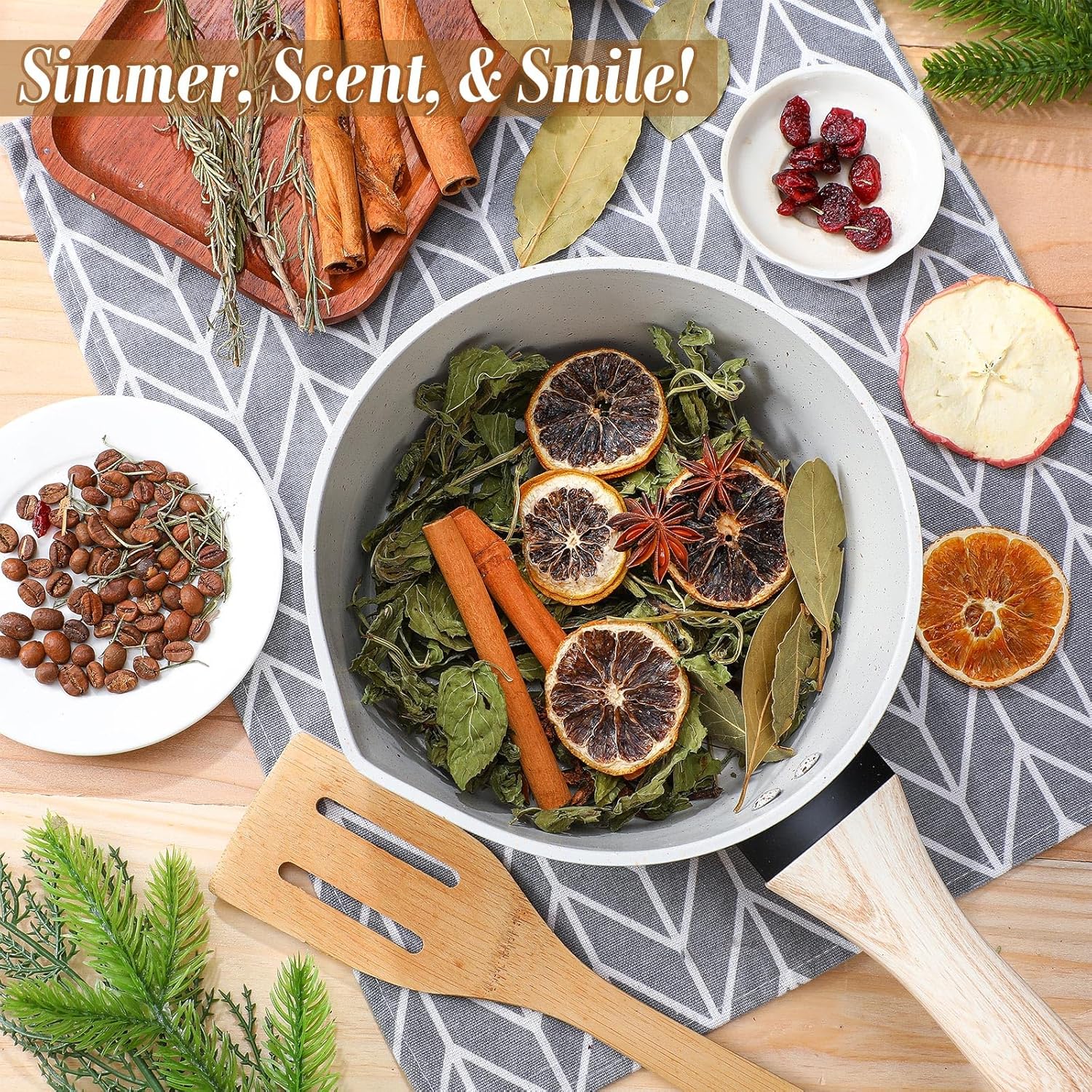 3 Pack Christmas Potpourri Simmer Pot Kit, Holiday Stovetop Potpourri, Botanical Air Freshener
