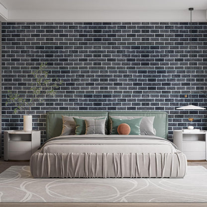 IZODEKOR 3D Brick Effect Wall Panels - Faux Brick Paneling for Living Room, Kitchen, Bathroom and