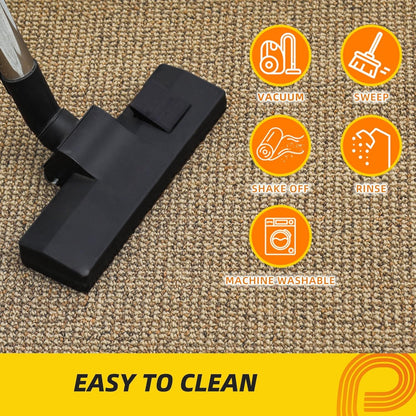 JSEI Dirt Trapper Door Mat 24"x36" Non-Slip Washable Entrance Mat, Dog Doormats, Absorbent &
