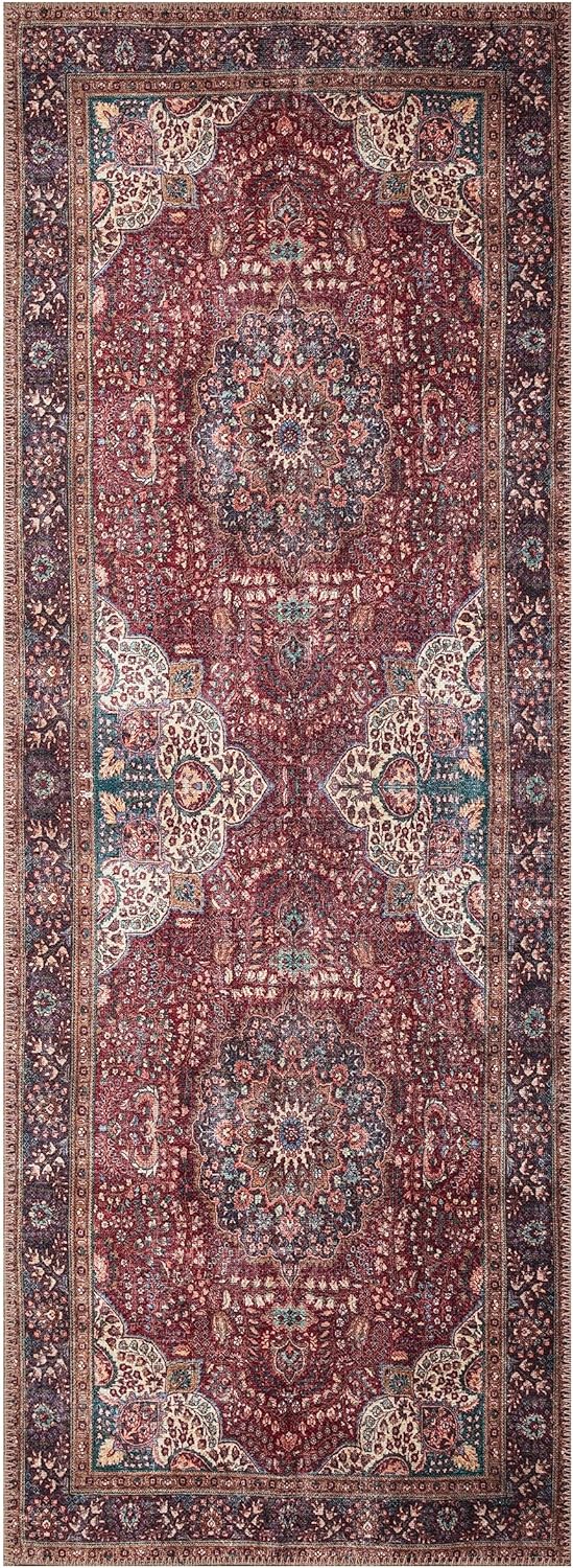 Keen Home Design 2x7 Rug - Machine Washable Runner Rug with Non-Slip Backing, Ideal for Hallway